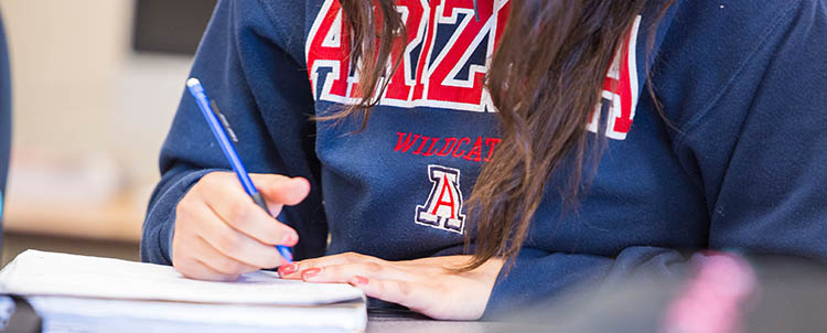 A photo of a University of Arizona student.