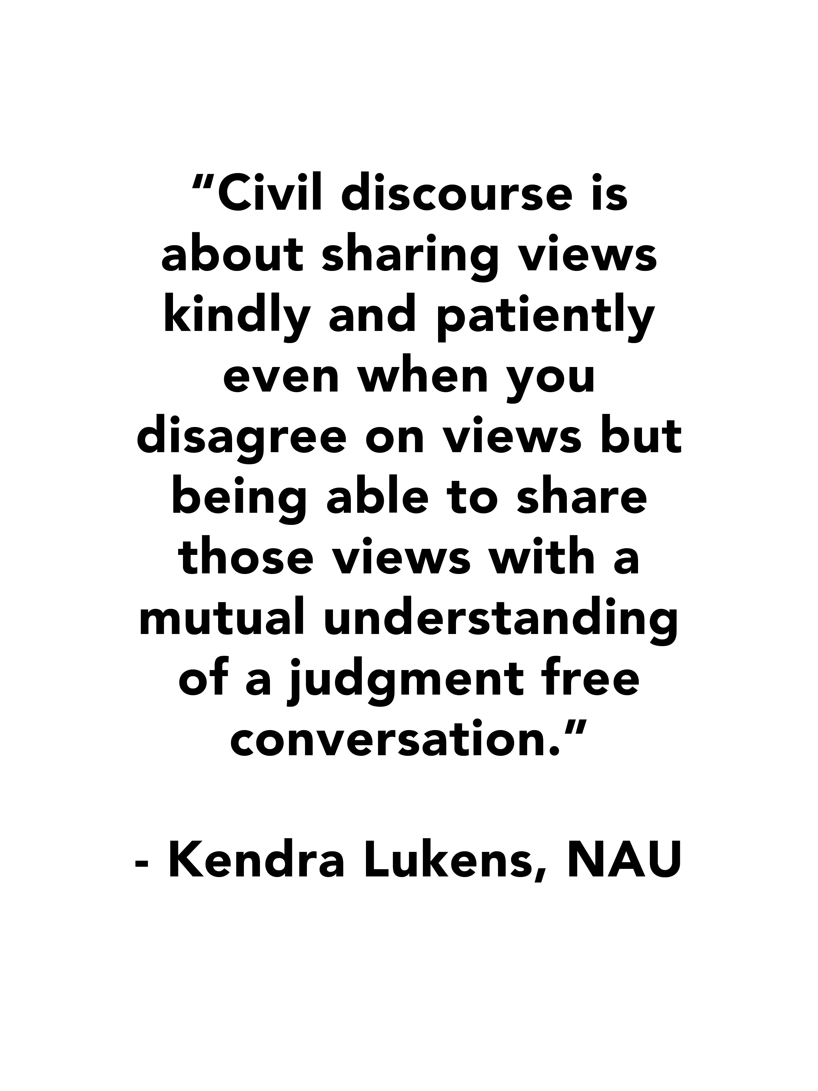 Kendra Lukens Quote, NAU -White