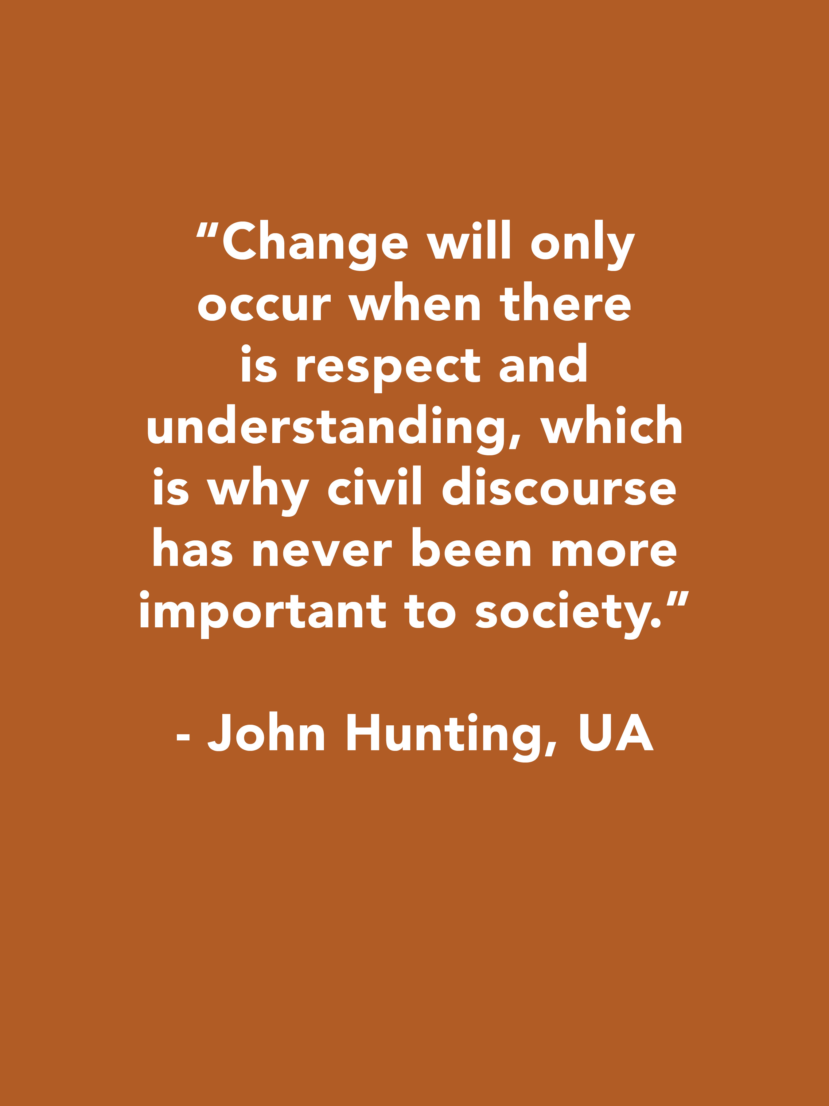 John Hunting Quote, UArizona -brown