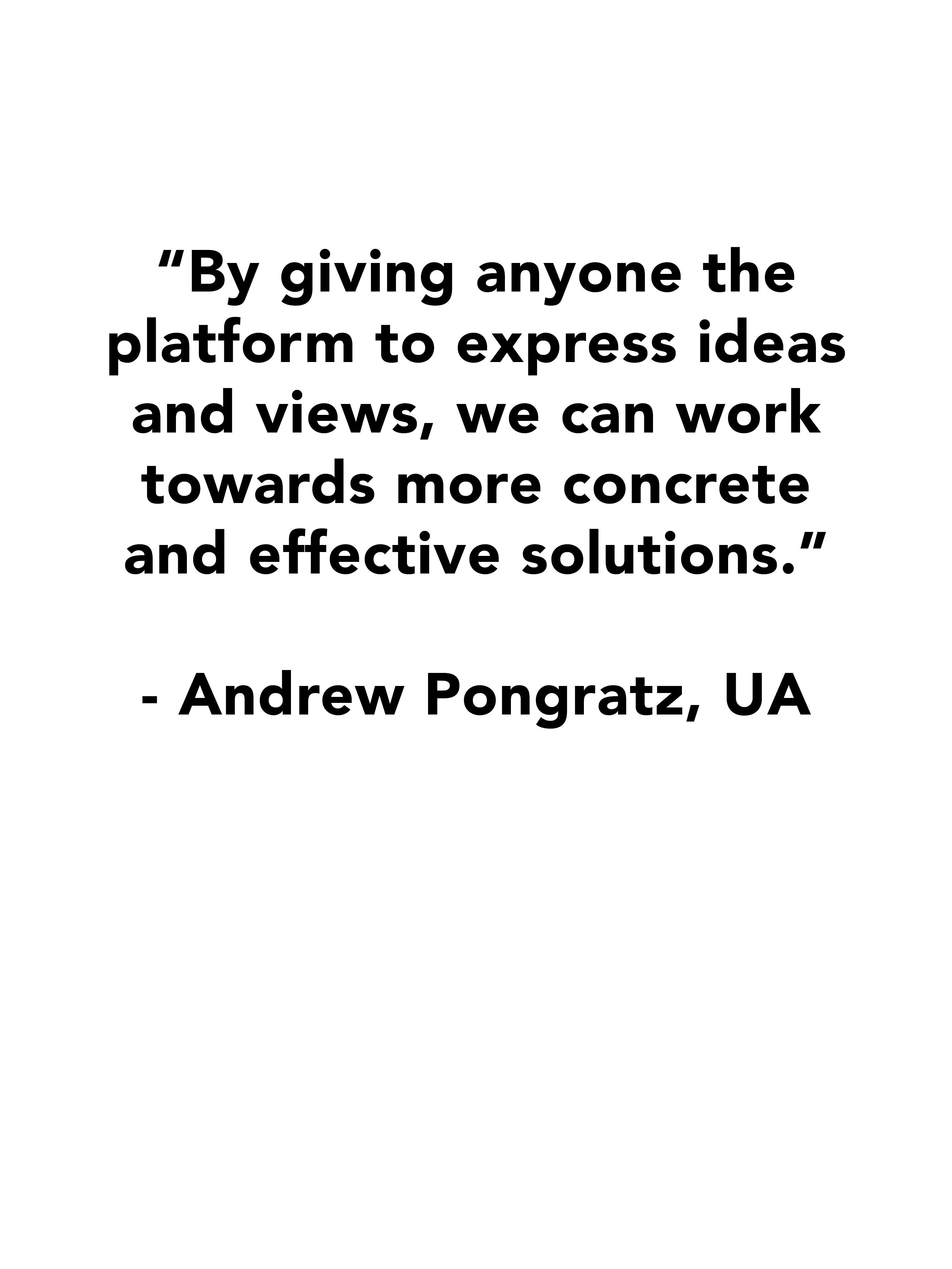 Andrew Pongratz Quote, UArizona -white