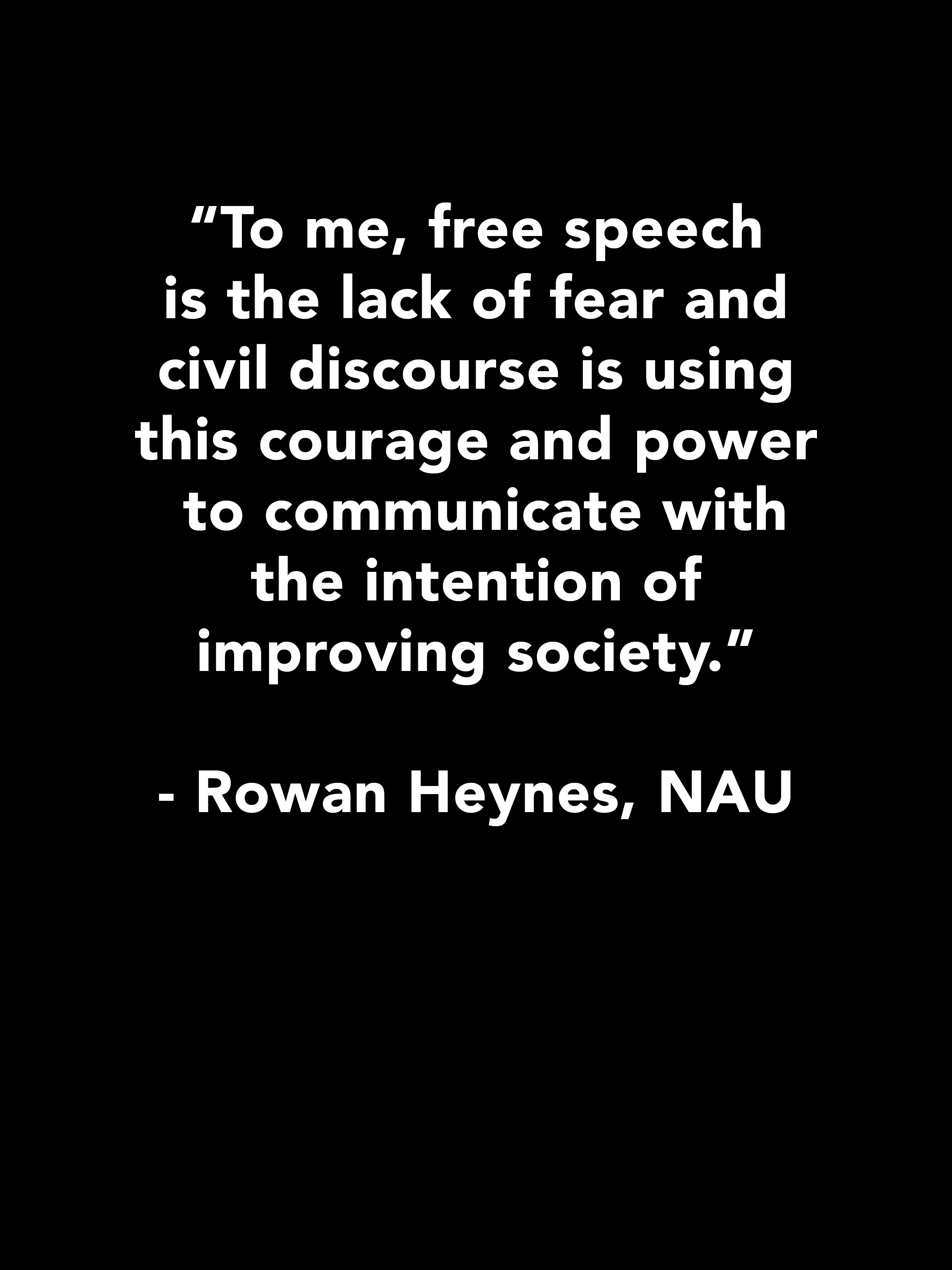 Rowan Heynes Quote, NAU -black