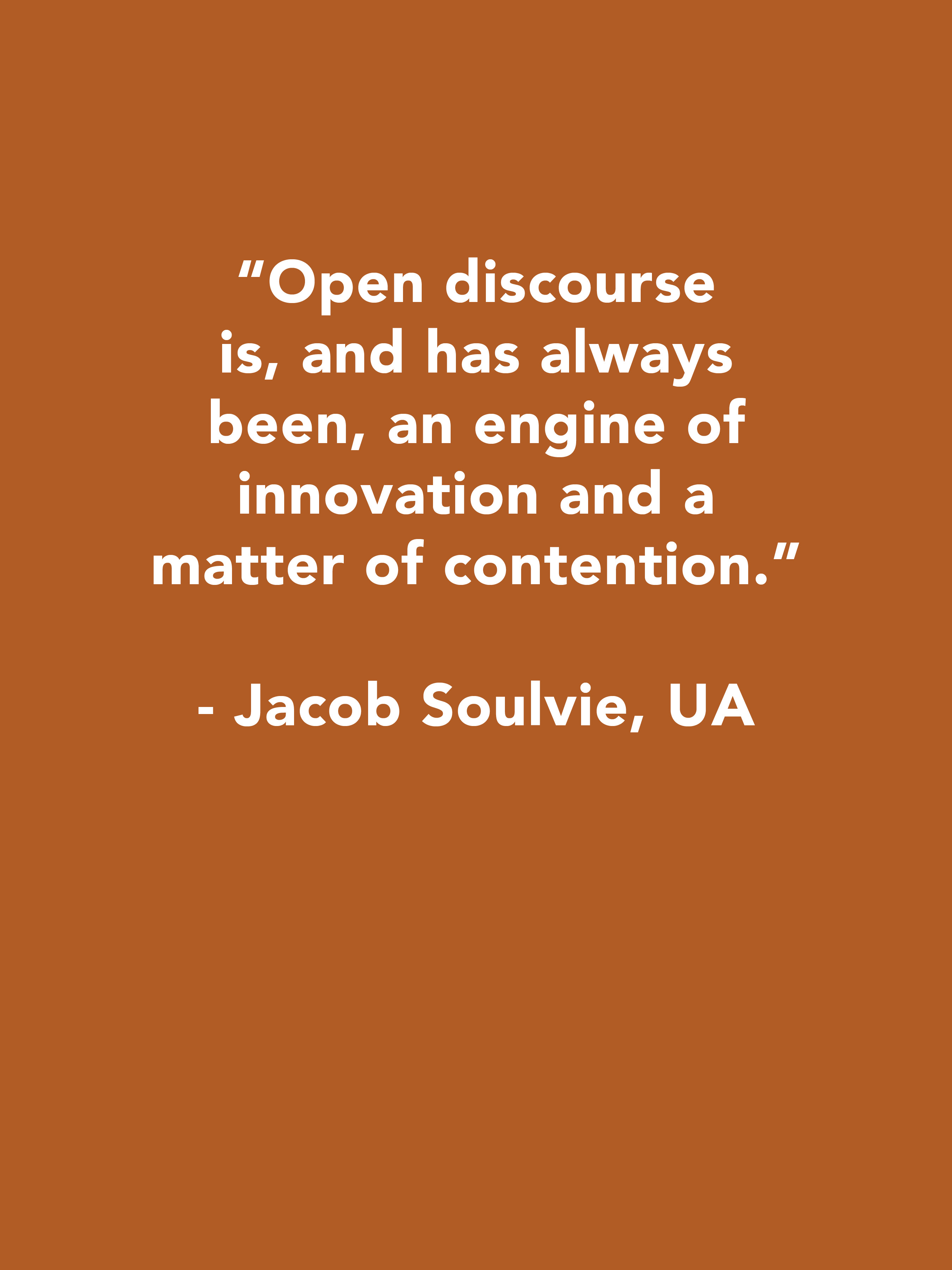 Jacob Soulvie Quote, UArizona -brown