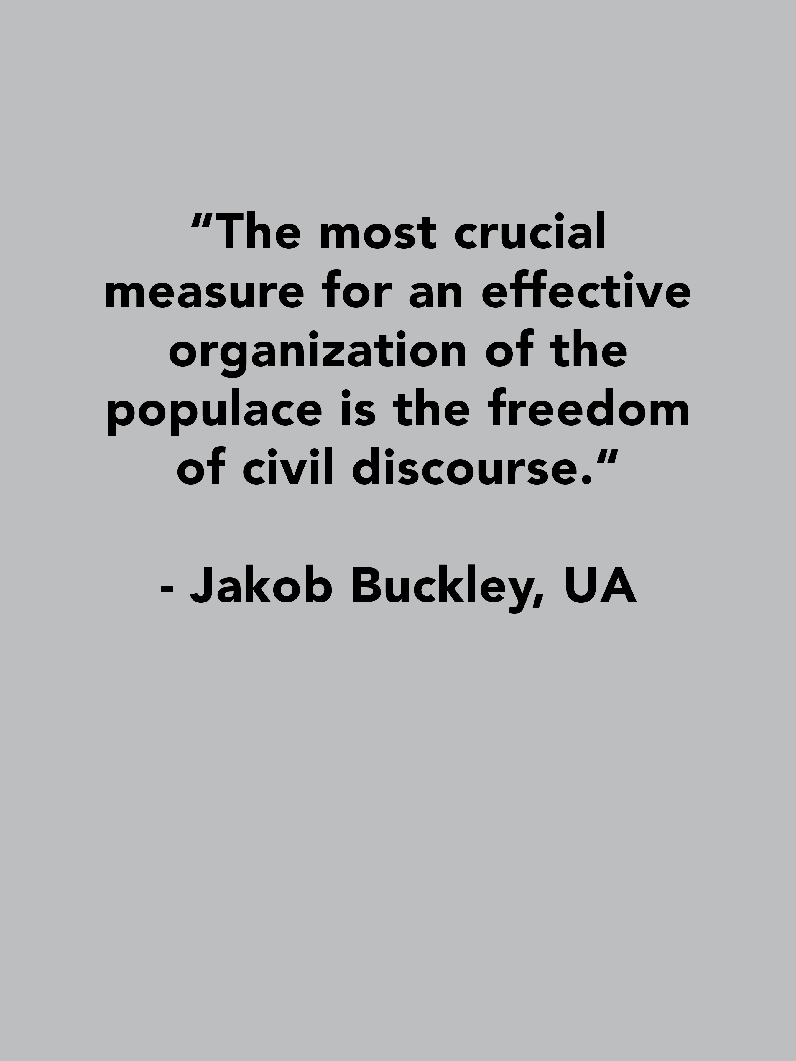 Jabob Buckley Quote, UArizona -brown