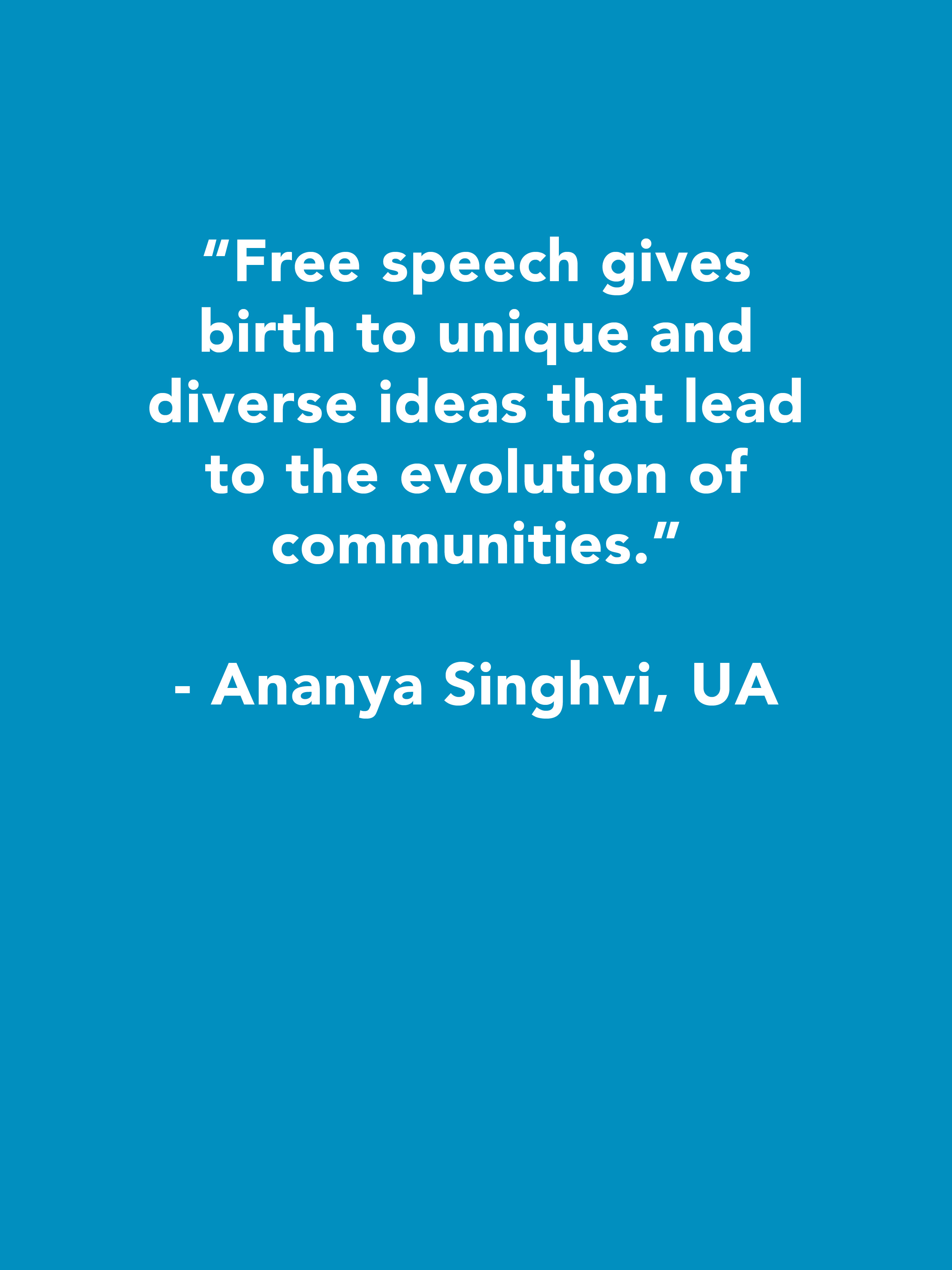 Ananya Singhvi Quote, UArizona -blue