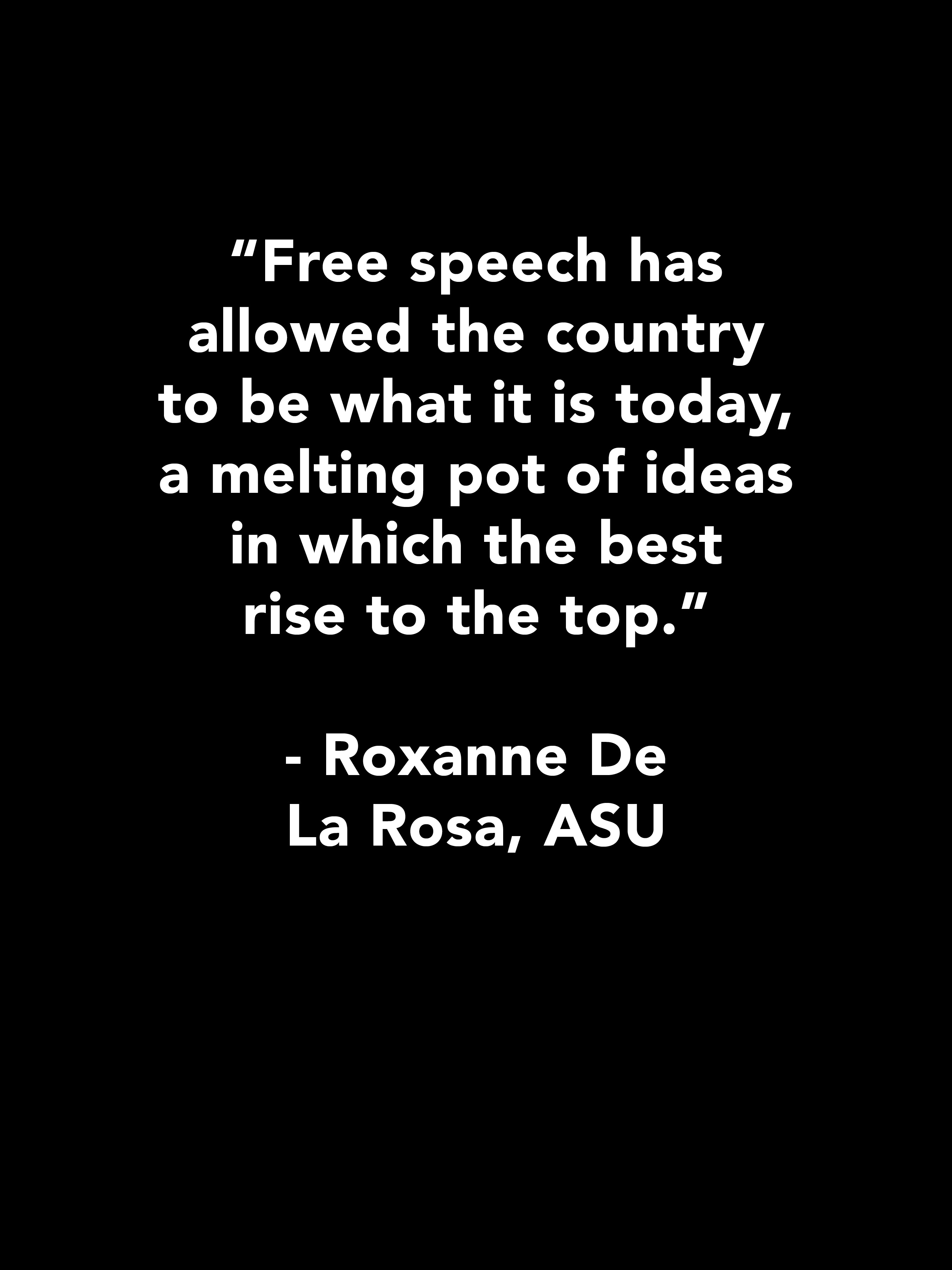 Roxanne De La Rosa Quote, ASU -black
