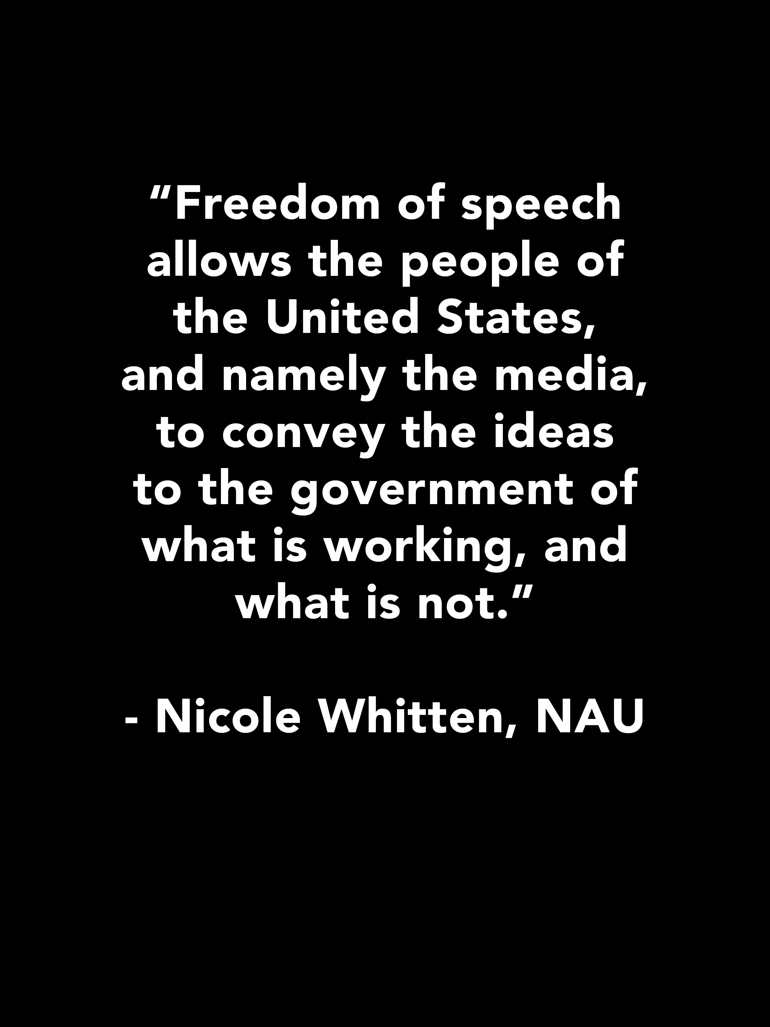 Nicole Whitten Quote, NAU -Black