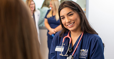 Photo of NAU female nursing student smiling 