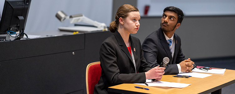 Photo of two students at Regents' Cup.